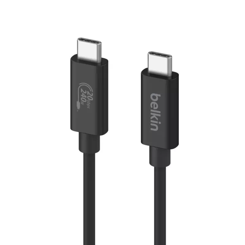 USB kabelis Belkin INZ004BT2MBK USB4 Gen 2x2 2 m USB-C Melns