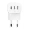 BELKIN BoostCharge USB-C 3 portu lādētājs ar PPS 67 W balts (WCC002VFWH)