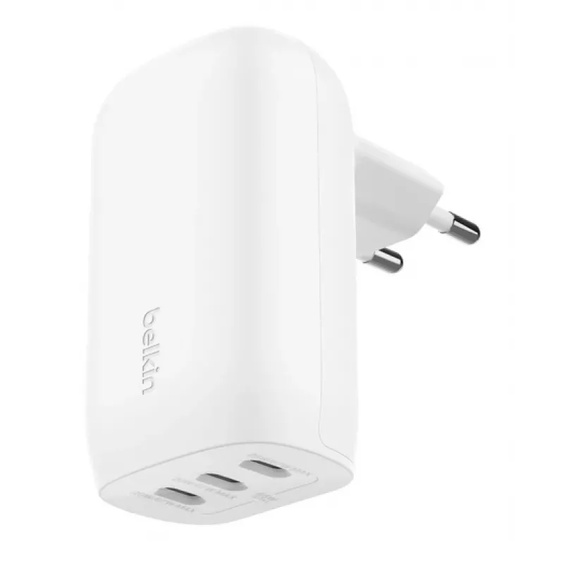 BELKIN BoostCharge USB-C 3 portu lādētājs ar PPS 67 W balts (WCC002VFWH)