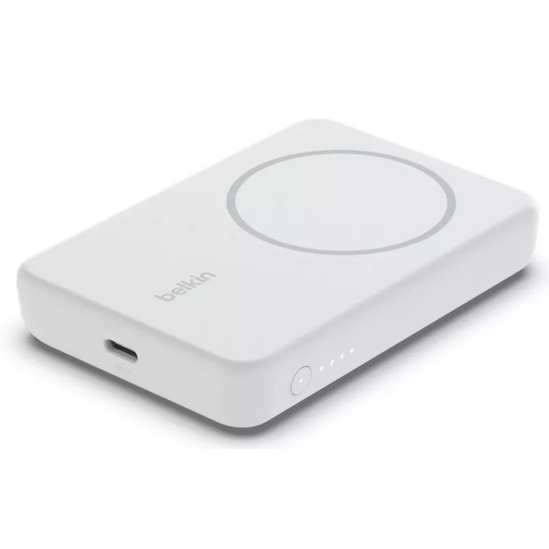 BELKIN BoostCharge 5000 mAh bezvadu barošanas bloks balts