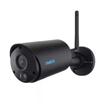 IP drošības kamera Reolink Argus B320-B — 3 MP bezvadu āra lielgabala kamera, baterija/saules, Wi‑Fi, IP65, 2304×1296, H.265, 2‑virzienu audio, microSD līdz 128 GB