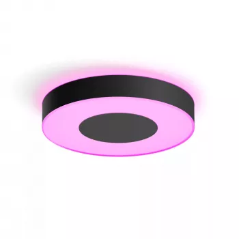 Viedie griestu lukturi Philips Hue Infuse lielais melns — balta un krāsu atmosfēra, Bluetooth, Ø425×86 mm, 50–60 Hz