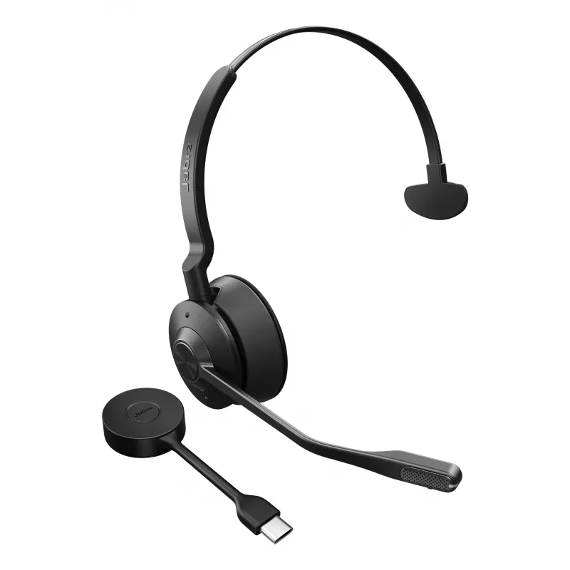 Jabra Engage 55 SE - USB-C UC Mono, EMEA/APAC, Bezvadu austiņas, 40 - 16000 Hz, Birojs/Zvanu centrs, 57 g, Melns