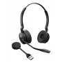Jabra Engage 55 SE - USB-A UC Stereo, EMEA/APAC, Bezvadu, 40 - 16000 Hz, Birojs/Zvanu centrs, 83 g, Austiņas, Melna
