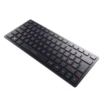 CHERRY KW 9200 MINI kompaktā tastatūra, universāla USB + RF bezvadu + Bluetooth, QWERTZ vācu, melna