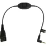 Audio kabelis Jabra 8800-00-55 0,3 m QD 2,5 mm ligzda Melns