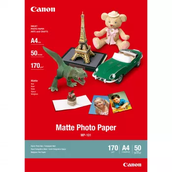 Canon MP-101 Matēts Fotopapīrs A4 - 50 loksnes, 170 g/m², A4 (210 x 297 mm)