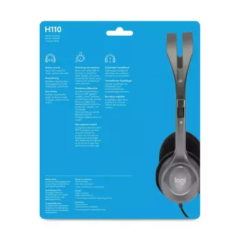 LOGITECH H110 - 3,5 mm - Stereo austiņas ar mikrofonu