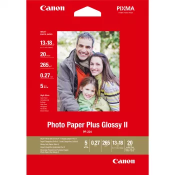 Canon PP-201 Glossy II foto papīrs Plus 5x7 collas - 20 loksnes