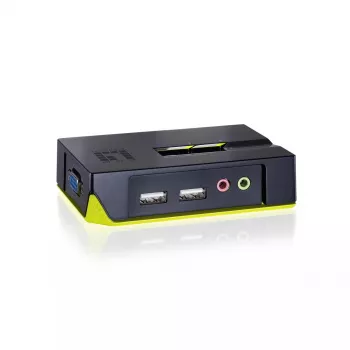 LevelOne KVM-0221 2 portu USB VGA KVM slēdzis ar audio atbalstu