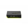 LevelOne KVM-0222 2-portu USB VGA KVM slēdzis, 2048 x 1536 pikseļi, melns, zaļš