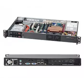 Servera šasija Supermicro SuperChassis 510T-203B Rack Melna