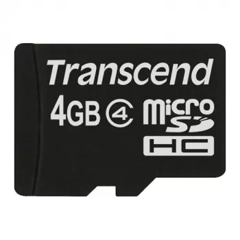 Transcend TS4GUSDC4 4GB MicroSDHC atmiņas karte (Class 4)