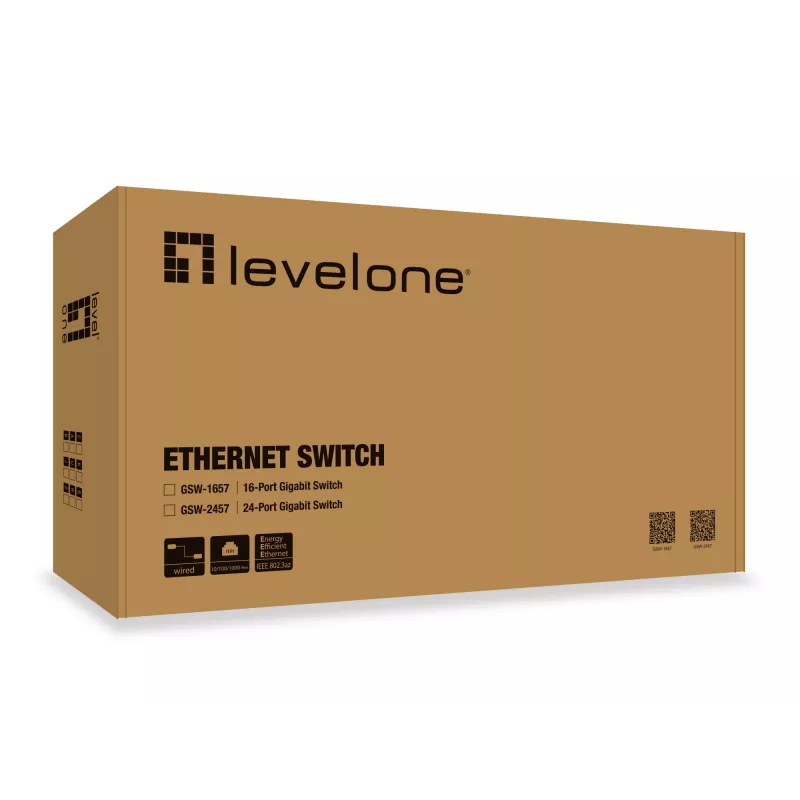 Nepārvaldāms slēdzis LevelOne GSW-2457 24 portu Gigabit