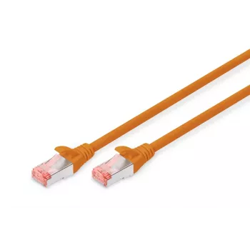 DIGITUS savienotājkabelis - CAT6 - S/FTP - Snagless - Cu - 0,5 m - oranžs