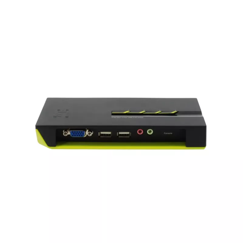 LevelOne 4-Port USB VGA KVM Slēdzis ar audio atbalstu