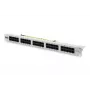 DIGITUS CAT 3 ISDN sadales panelis, neekranēts, 50 porti RJ45, 8P4C, LSA, 1U, stiprināms 19 inch statīvā, pelēks RAL 7035