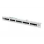 DIGITUS CAT 3 ISDN sadales panelis, neekranēts, 25 porti RJ45, 8P4C, LSA, 1U, stiprināšana statīvā, pelēks RAL 7035