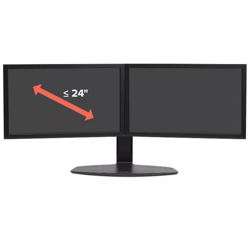 Divu monitoru pacēlājstikls Ergotron Neo Flex 62.2 cm Melns