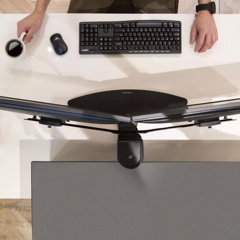 Divu monitoru pacēlājstikls Ergotron Neo Flex 62.2 cm Melns