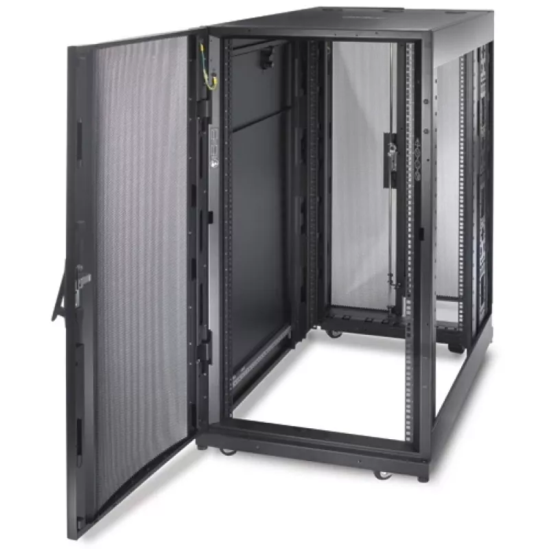 APC NetShelter SX, servera skapis, 24U, melns, 1198.5 x 600 x 1070 mm