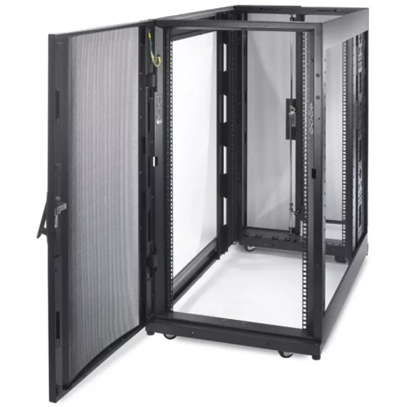 APC NetShelter SX, servera skapis, 24U, melns, 1198.5 x 600 x 1070 mm