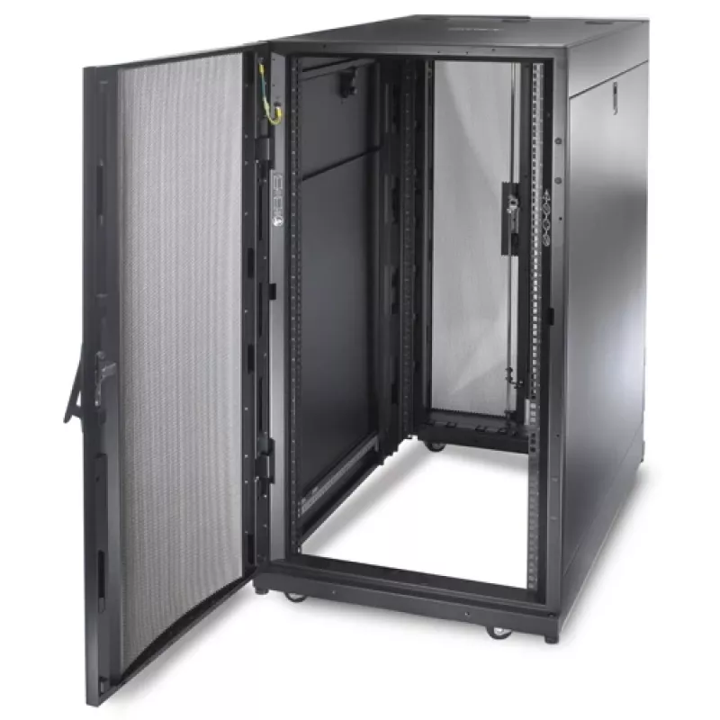 APC NetShelter SX, servera skapis, 24U, melns, 1198.5 x 600 x 1070 mm
