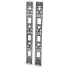 APC NetShelter SX, servera skapis, 24U, melns, 1198.5 x 600 x 1070 mm