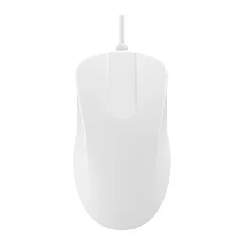 Contour ClassicClean medicīniskā pele IP68, vītā, balta PMH1