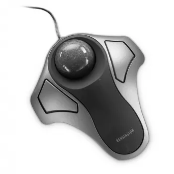 Kensington Orbit Optical Trackball, Ambidextrous, Optical, USB Type-A, Sudrabs
