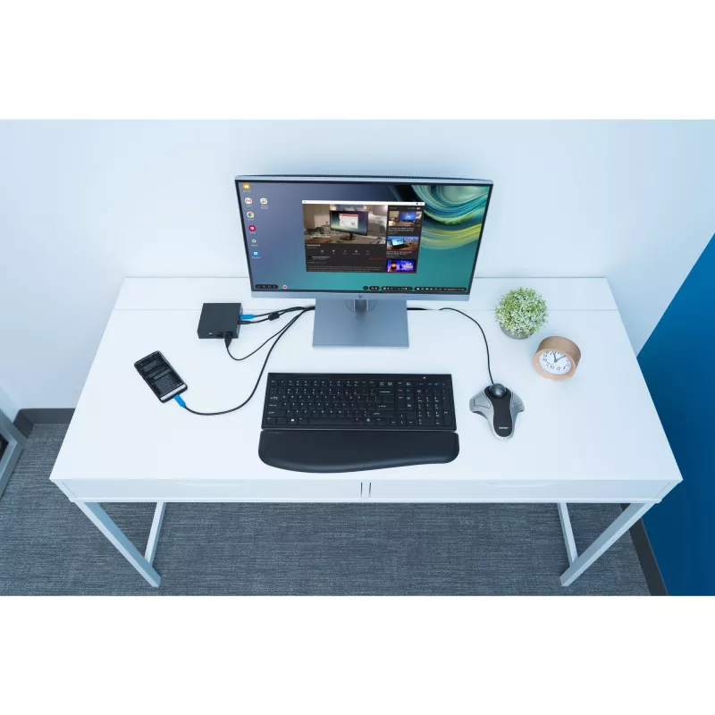 Kensington Orbit Optical Trackball, Ambidextrous, Optical, USB Type-A, Sudrabs