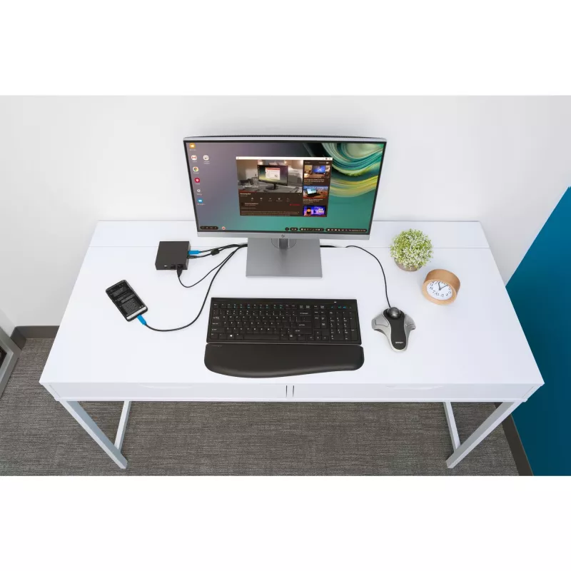 Kensington Orbit Optical Trackball, Ambidextrous, Optical, USB Type-A, Sudrabs