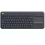 LOGITECH Wireless Touch Keyboard K400 Plus - Melna - Qwerty Dutch