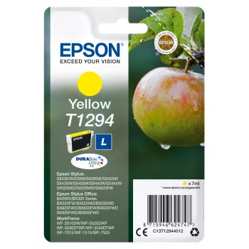 Epson Apple Singlepack Yellow T1294 DURABrite Ultra Tinte, dzeltena, pigmenta tinte, 7 ml, 1 gab., 616 lapas