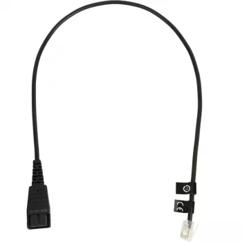 Telefona kabelis Jabra 8800-00-01 QD RJ10 0.5 m Melns