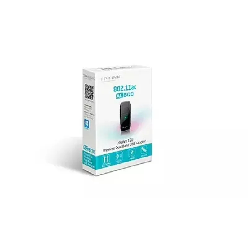 TP-Link Archer T2U AC600 bezvadu divjoslu USB WiFi adapteris