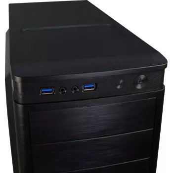 Korpuss Inter-Tech IT-5905 Midi Tower Melns