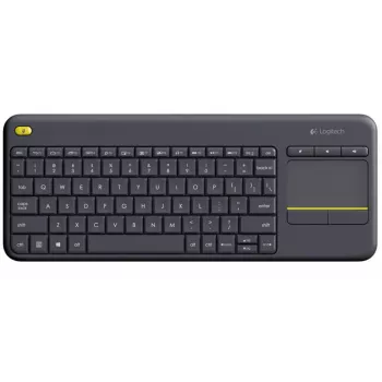 LOGITECH Wireless Touch Keyboard K400 Plus - Melns - Qwertzu Vācu