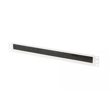 DIGITUS 1U kabeļu suku pārvaldības panelis 44x483x11 mm, sukas izmērs 27x423 mm, krāsa pelēka (RAL 7035)