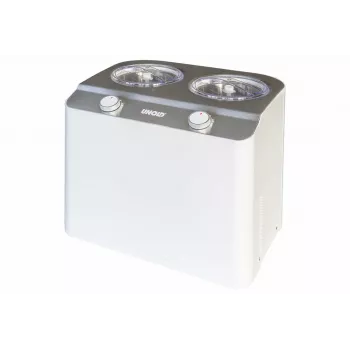 Unold Doppio kompresoru saldējuma gatavotājs 2,4 L 250 W Satin Steel, Balts