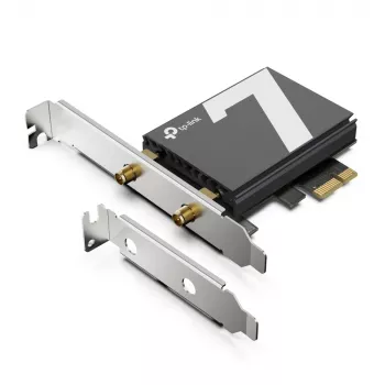 TP-Link Archer BE9300 Wi-Fi 7 Bluetooth 5.4 PCIe adapter, iekšējais, bezvadu, PCI Express, WLAN/Bluetooth, 9300 Mbit/s, melns
