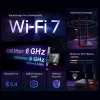 TP-Link Archer BE9300 Wi-Fi 7 Bluetooth 5.4 PCIe adapter, iekšējais, bezvadu, PCI Express, WLAN/Bluetooth, 9300 Mbit/s, melns