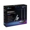 TP-Link Archer BE9300 Wi-Fi 7 Bluetooth 5.4 PCIe adapter, iekšējais, bezvadu, PCI Express, WLAN/Bluetooth, 9300 Mbit/s, melns
