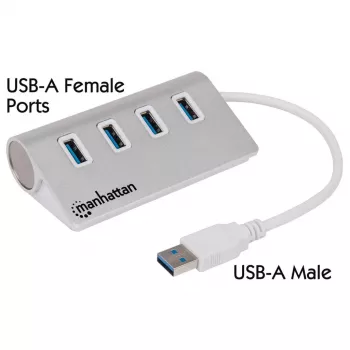 USB centrmezgls Manhattan USB-A 4 portu USB 3.0