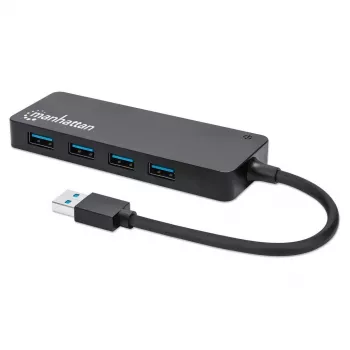Manhattan USB-A 4 Portu Hub, 4x USB-A, 5 Gbps (USB 3.2 Gen1), USB barošana