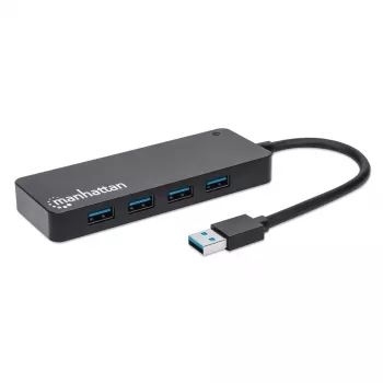 Manhattan USB-A 4 Portu Hub, 4x USB-A, 5 Gbps (USB 3.2 Gen1), USB barošana