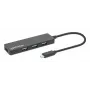 Manhattan USB-C centrmezgls/hubs, 4 porti: USB-A (x4), 5 Gbps (USB 3.2 Gen1), USB barots