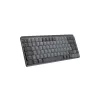Logitech MX Mechanical Mini — bezvadu apgaismota tastatūra, grafīta, Tactile Quiet, QWERTY Nordic