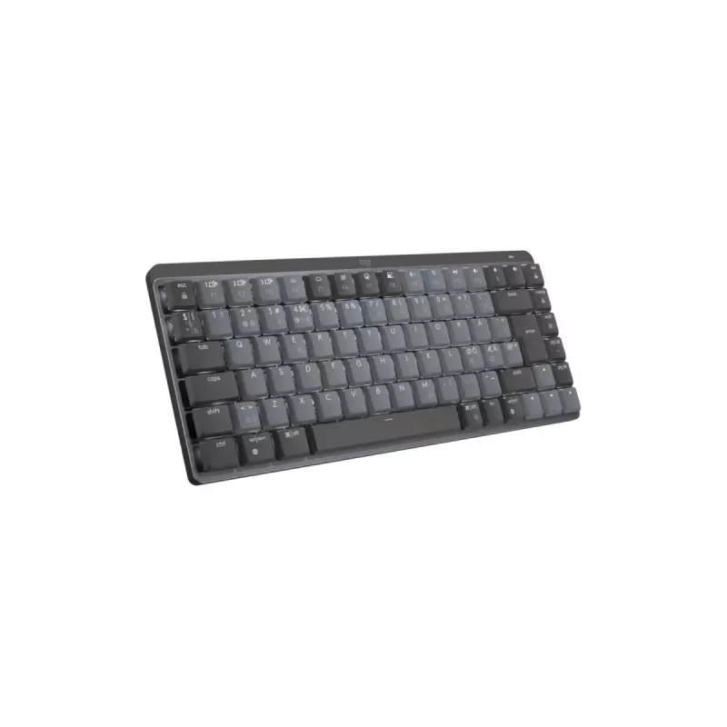 Logitech MX Mechanical Mini — bezvadu apgaismota tastatūra, grafīta, Tactile Quiet, QWERTY Nordic