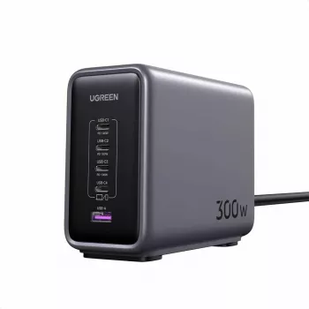 Ugreen 90903B mobilās ierīces lādētājs Universāls Melns, Pelēks Maiņstrāvas Ātrā uzlāde Iekštelpām